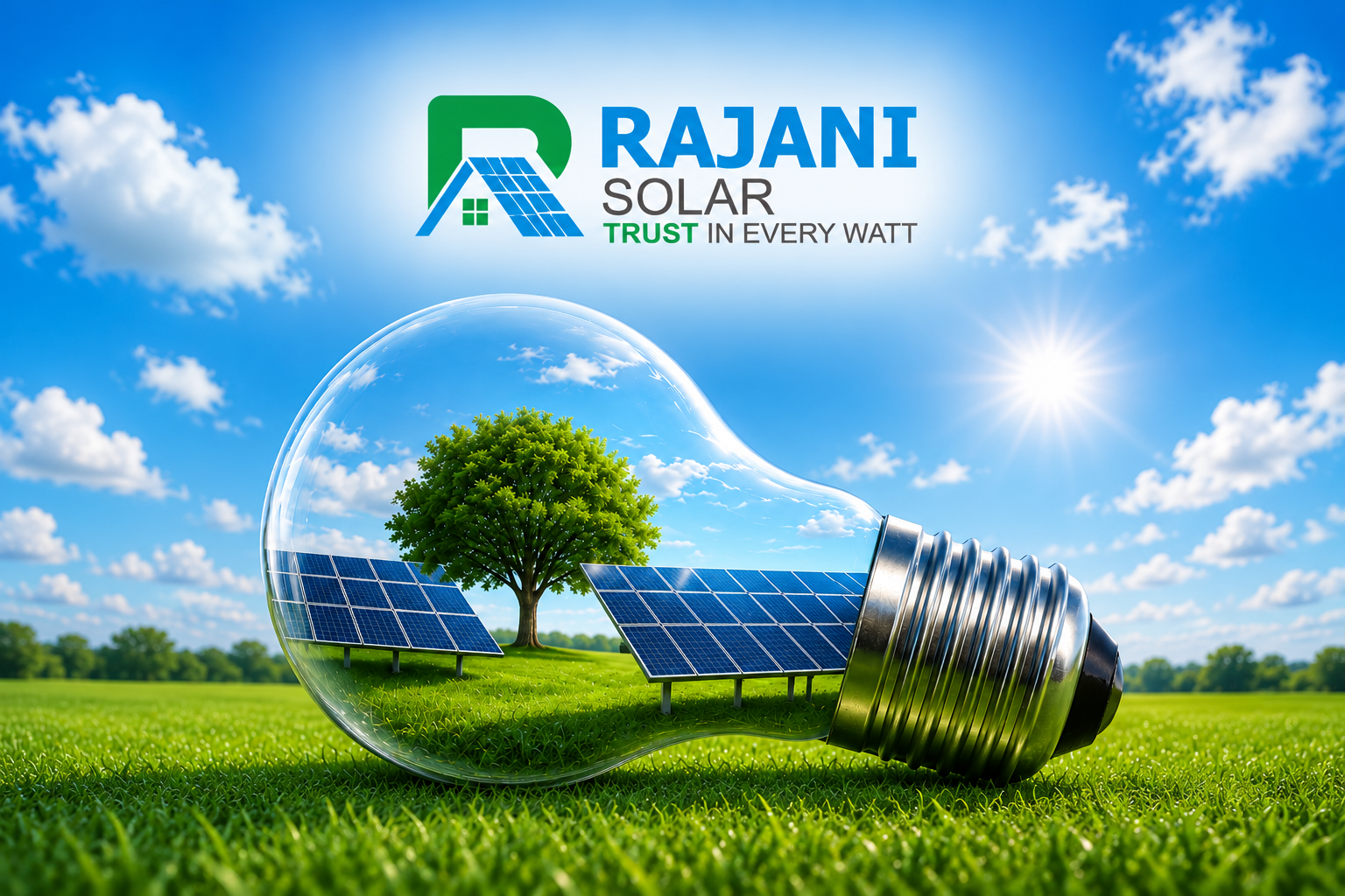 Rajani Solar technician installing rooftop panels